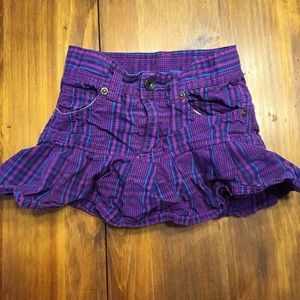 Children’s Place purple plaid skort 4T